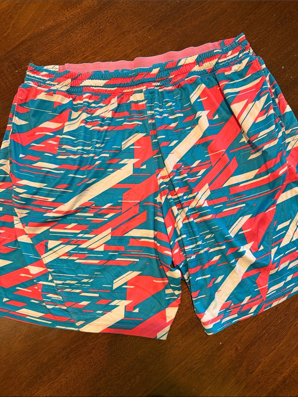 Under Armour Men's Teal & Pink Athletic Shorts